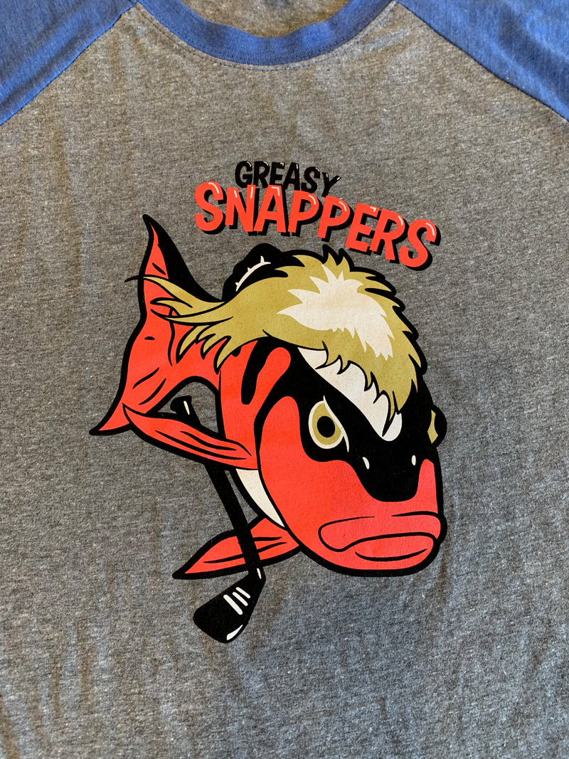 Greasy Snappers Jersey 3/4 Tee