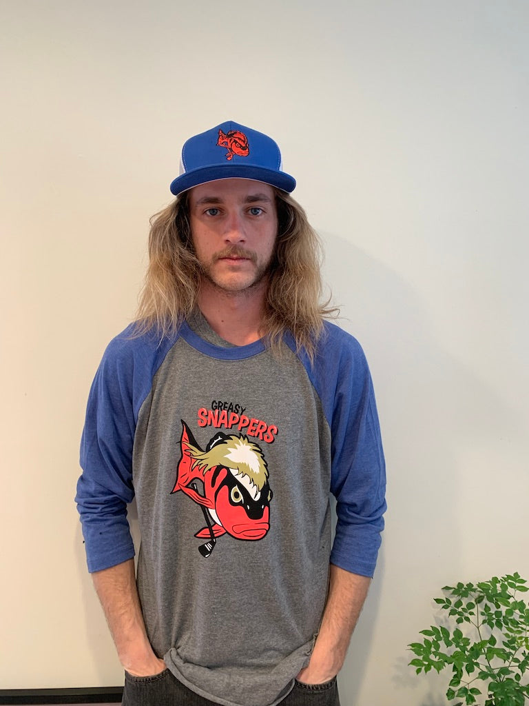 Greasy Snappers Jersey 3/4 Tee